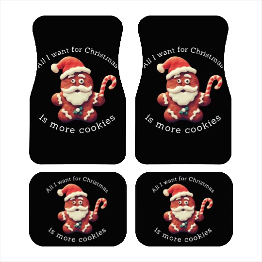 Funny Christmas Cookie Car Mats