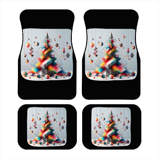 Geometric Christmas tree Car Mats