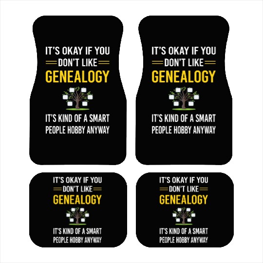 Smart People Genealogy Genealogist Car Mats