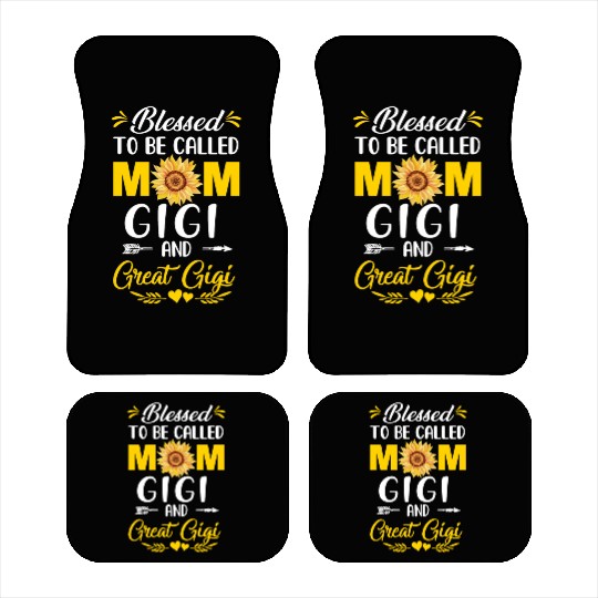 Blessed To Be Called Mom Gigi Great Gigi Mothers Car Mats