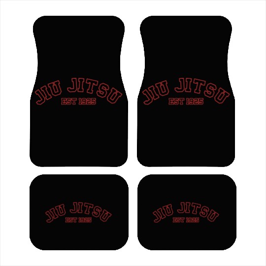Vintage Brazilian Jiu Jitsu Workout Sport Design Car Mats