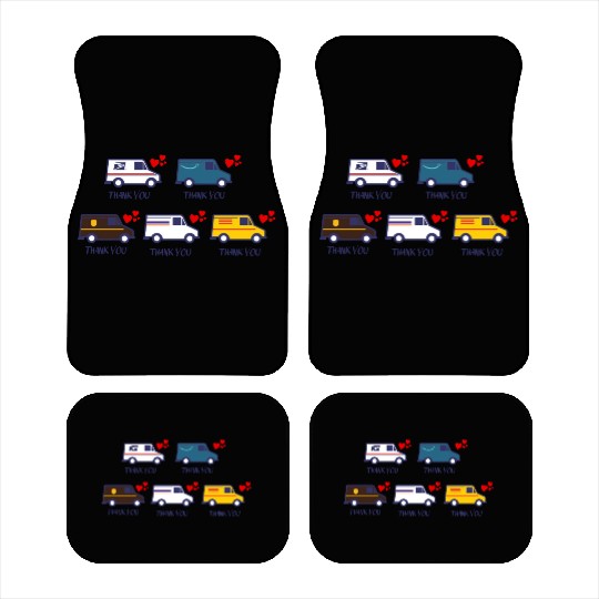 Thank You Postal worker Sticker Car Mats