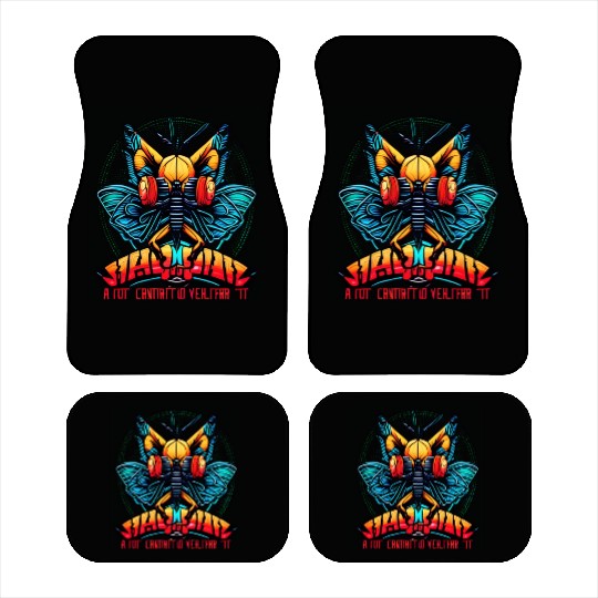Colorful Butterfly face Car Mats