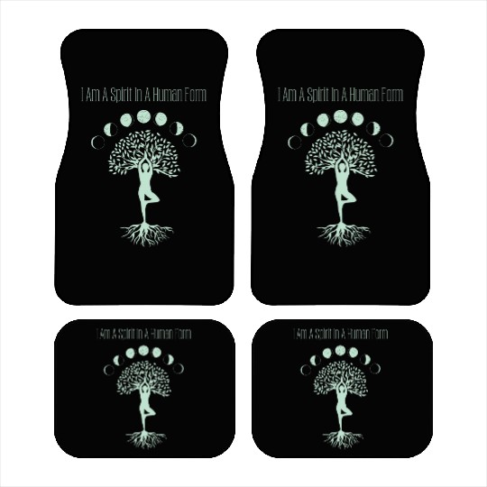 Spirit in Human Form, Moon Phases and Tree of Life Car Mats