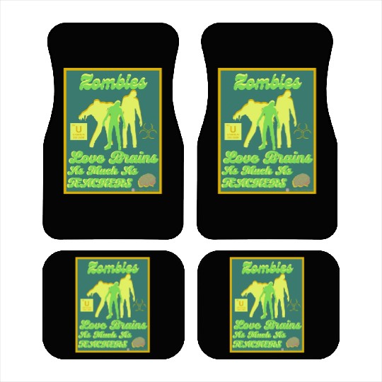 Zombies Loves Brains Teachers Car Mats