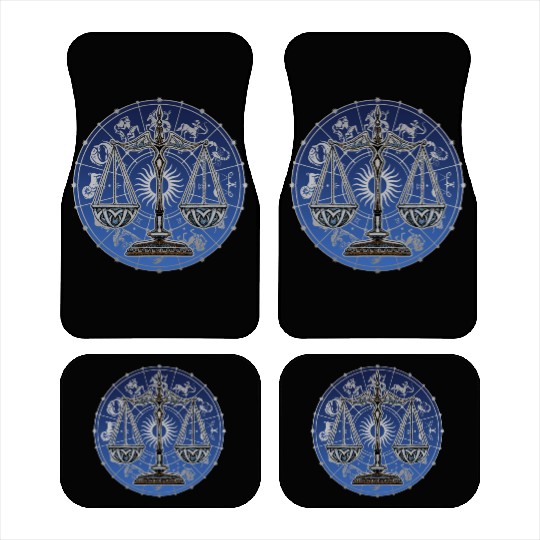 Libra Zodiac star sign horoscope Astrology Car Mats