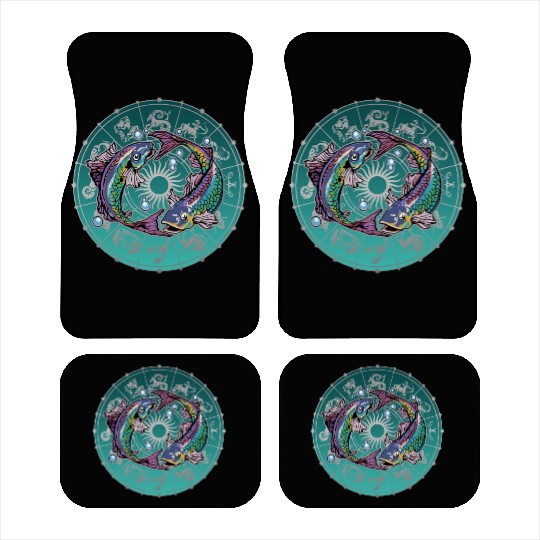 Pisces Zodiac star sign horoscope Astrology Car Mats