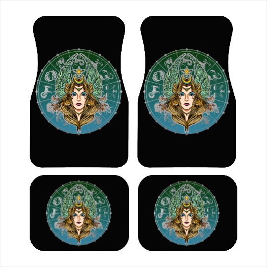 Virgo Zodiac star sign horoscope Astrology Car Mats