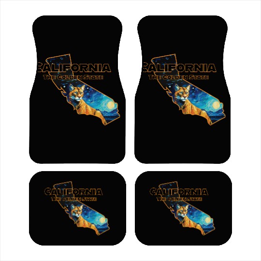 California Wildlife - mountain lion Car Mats