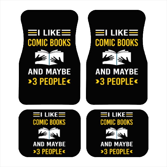 3 People Comic Books Comics Car Mats