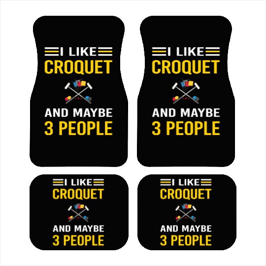 3 People Croquet Car Mats