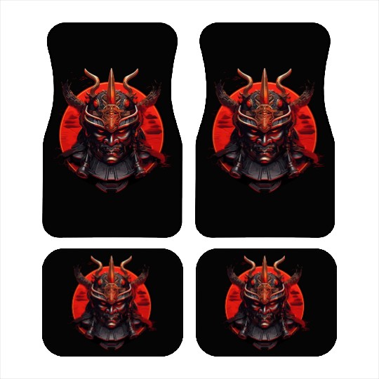 Samurai Mask Car Mats