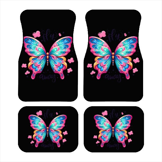 Butterfly Design Car Mats