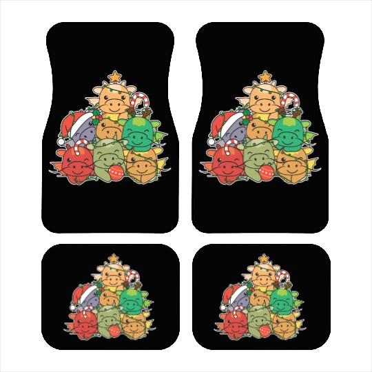 Dragon Christmas Tree Funny Animal Christmas Car Mats