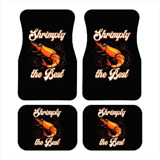 Funny shrimp food shrimp design for seafood chefs Car Mats