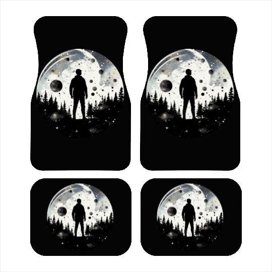 Adventure Enthusiast Nature Hiker Forest and Galax Car Mats