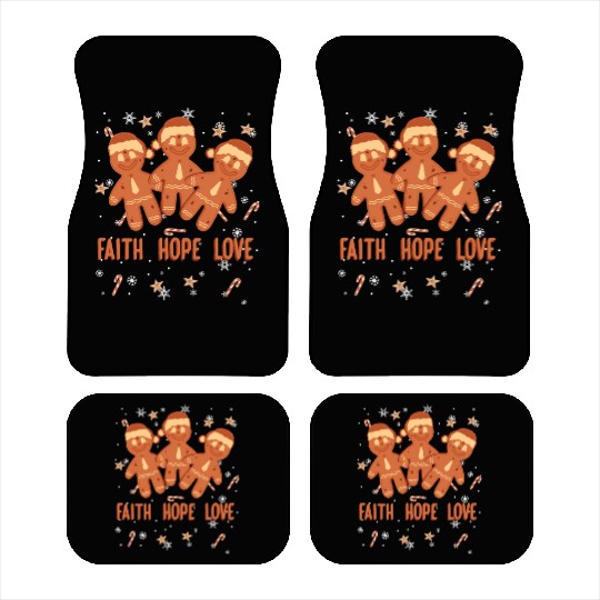 Faith Hope Love Religious Christmas Costume Car Mats