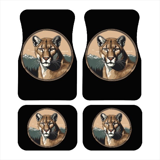 Mountain Lion Cougar Car Mats