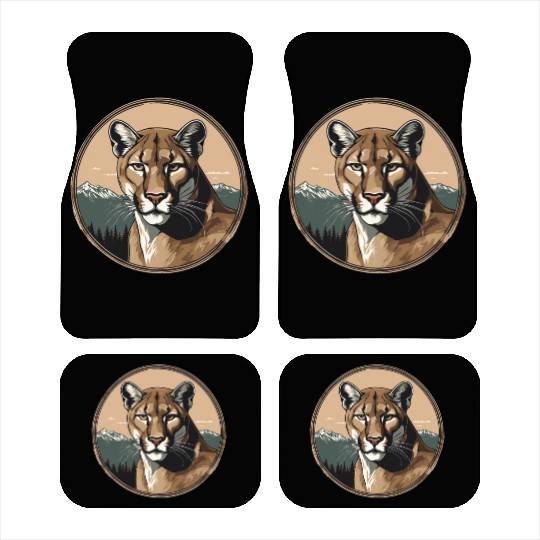 Mountain Lion Cougar Car Mats