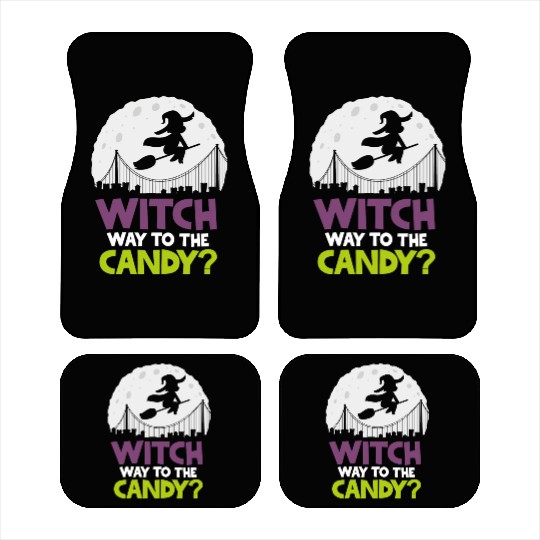 Witch Way To The Candy Halloween Car Mats