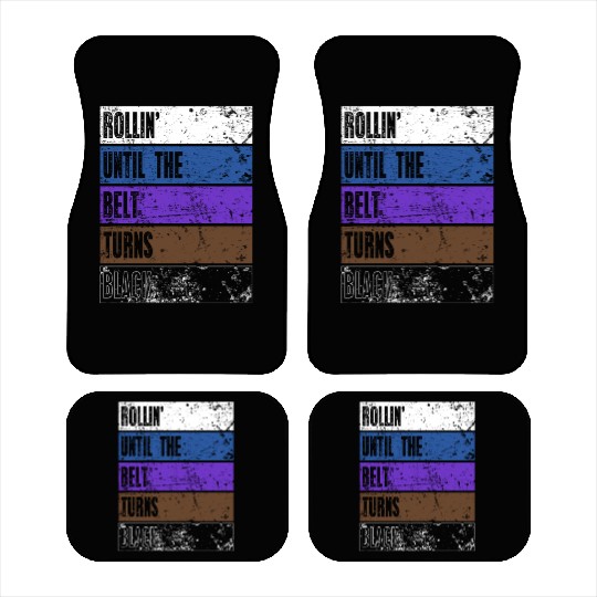 Brazilian Jiu Jitsu belt color BJJ gift MMA Car Mats