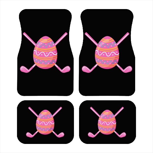 Easter Outfits Golf Lover Women Girls Bunny Cute Car Mats