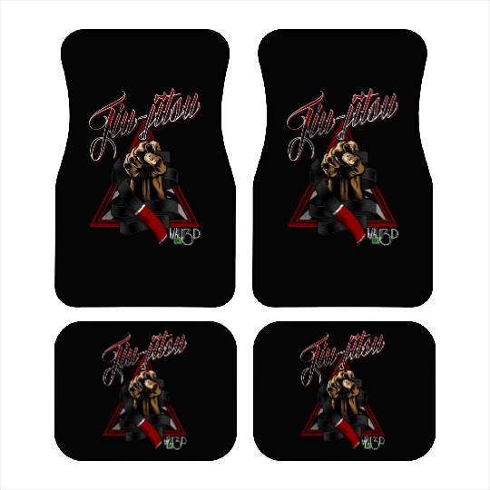 jiu-jitsu triangle black belt Car Mats