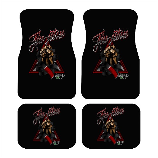 jiu-jitsu triangle black belt Car Mats