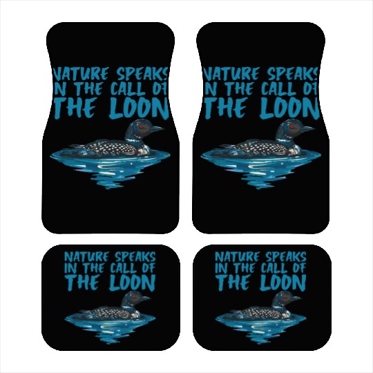 Nature Speaks In The Call Of The Loon 2 Car Mats