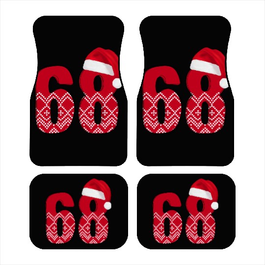 68 Happy Christmas Gifts - Number Sixty Eight Car Mats