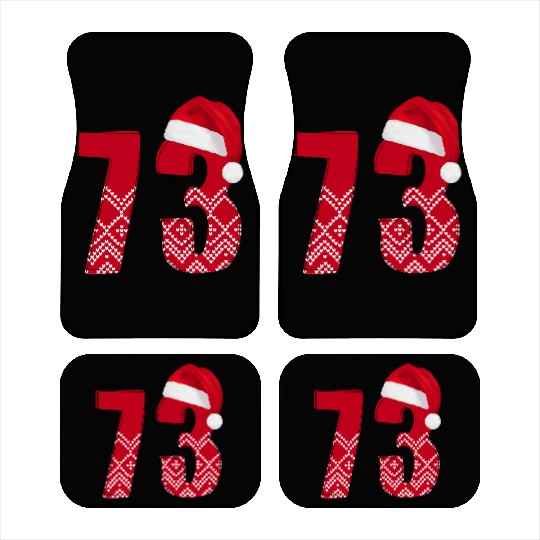 Merry Christmas Number 73 - Seventy Three Car Mats