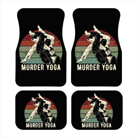 Funny Brazilian Jiu Jitsu Murder Yoga Gift Car Mats