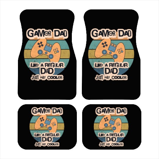 Cool Retro Gamer Dad Car Mats