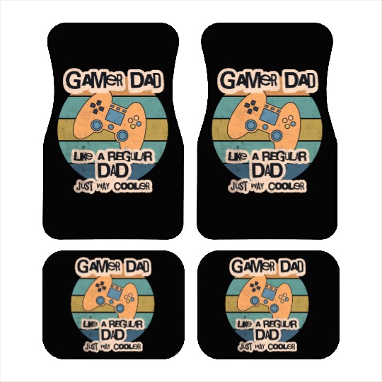 Cool Retro Gamer Dad Car Mats