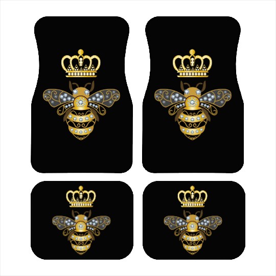 Queen Bee Crown Women Hive Beekeeping Bee Women Car Mats