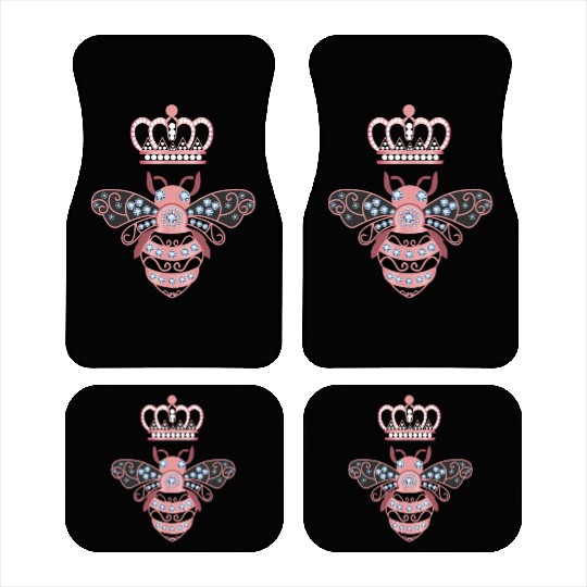 Queen Bee Crown Women Hive Beekeeping Bee Women Car Mats