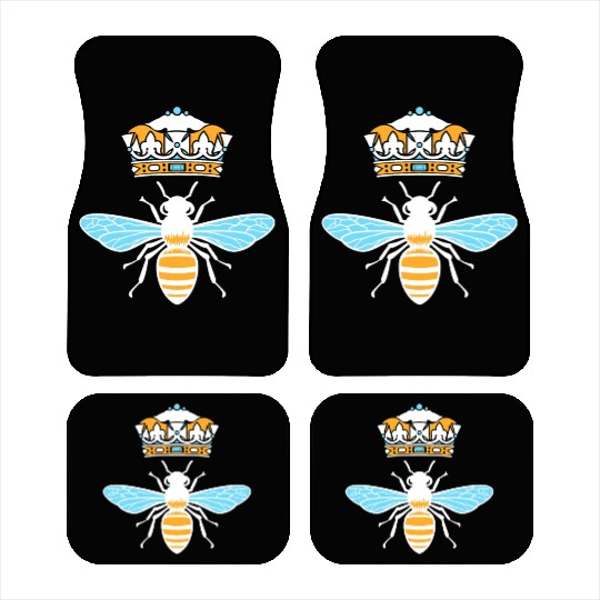 Queen Bee Crown Women Hive Beekeeping Bee Women Car Mats