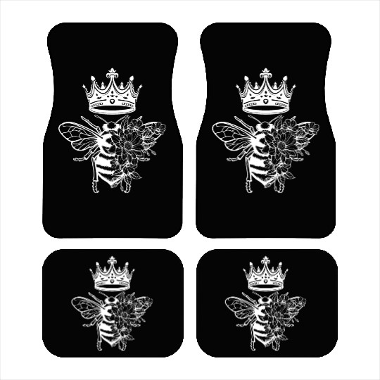 Queen Bee Crown Women Hive Beekeeping Bee Women Car Mats