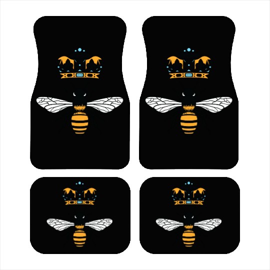 Queen Bee Crown Women Hive Beekeeping Bee Women Car Mats