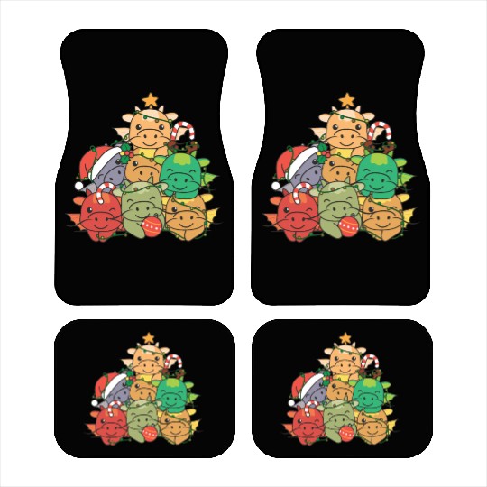 Dragon Christmas Tree Funny Animal Christmas Car Mats