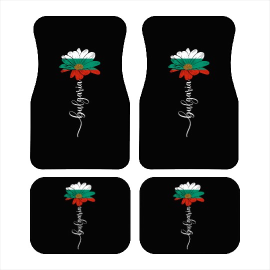 Vintage Bulgaria Sunflower Flag Bulgaria Lover Car Mats