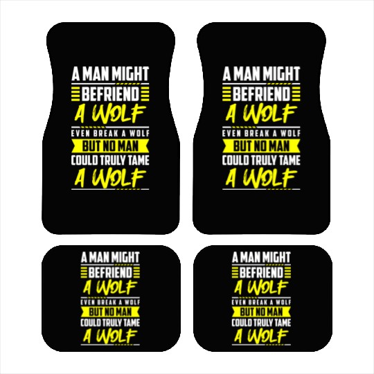 Wolf Mysticism Full Moon Car Mats