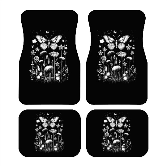 Fairycore cottagecore aesthetic grunge flowers Car Mats