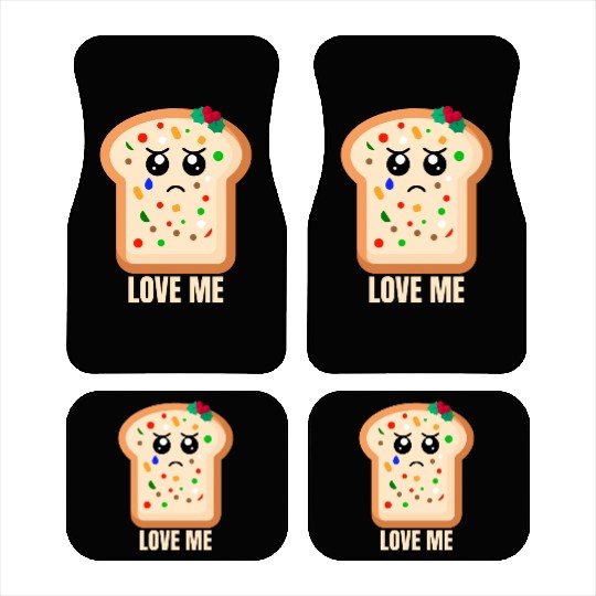 Sad Fruitcake Love Me Car Mats