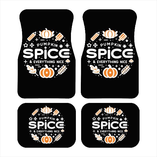 Pumpkin Spice and Everything Nice Car Mats