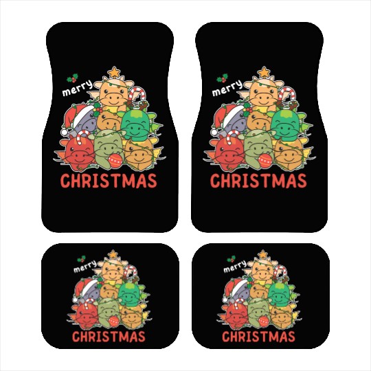 Dragon Christmas Tree Merry Christmas Car Mats