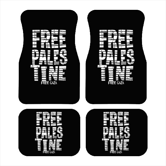 free palestine white Car Mats
