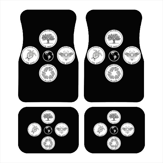 Earth Day Save The Planet Car Mats