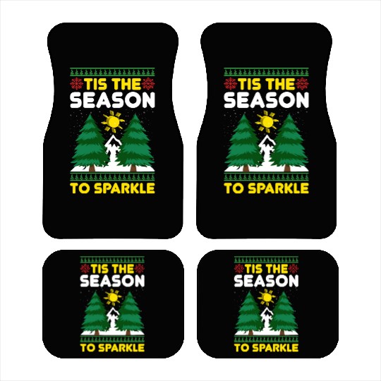 tis the Season to Sparkle Car Mats