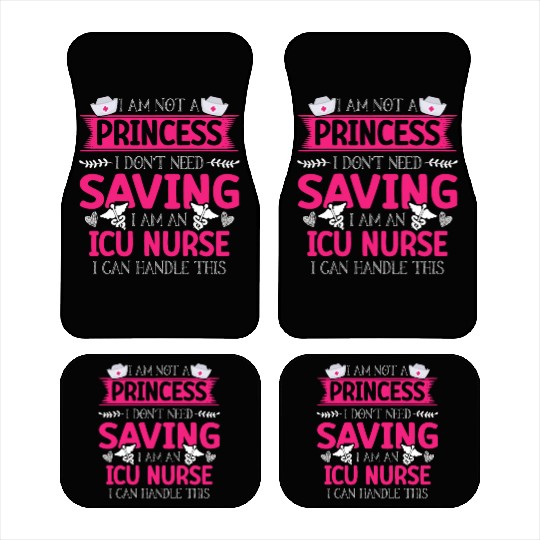 Registered Nurse RN Medical Hospital Healthcare Car Mats